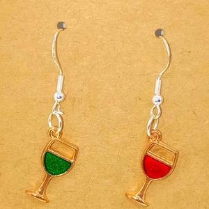 Wine earrings